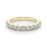 14K Yellow Gold Diamond Wedding Band Ring