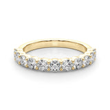 18K Yellow Gold Lab Diamond Straight Band