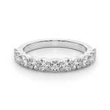 18K White Gold Diamond Shared Prong Band