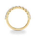 18K Yellow Gold Lab Diamond Straight Band