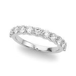 Platinum White Diamond Shared Prong Band