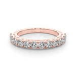15-Stone Lab Diamond 18K Rose Gold Straight Band