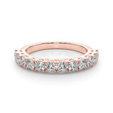 15-Stone Lab Diamond 18K Rose Gold Straight Band
