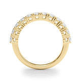 14K Yellow Gold Lab Diamond Straight Wedding Band