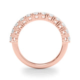 15-Stone Lab Diamond 18K Rose Gold Straight Band