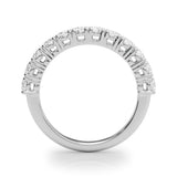 White Gold 15-Stone Lab Diamond Straight Ring