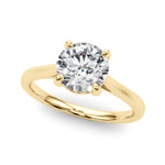 1 CT Lab Diamond 18K Yellow Gold Pendant