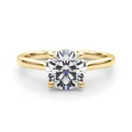 1 CT Lab Diamond 14K Yellow Gold Solitaire Pendant