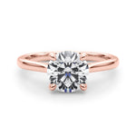 1 CT Lab Diamond 14K Rose Gold Solitaire