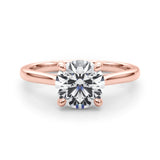 1 CT Lab Diamond 14K Rose Gold Solitaire