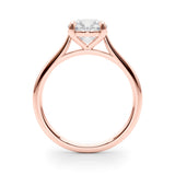 1 CT Lab Diamond 14K Rose Gold Solitaire