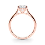 Rose Gold 1CT Lab Diamond Solitaire Pendant