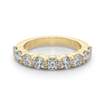 14K Yellow Gold 9-Stone Lab Diamond Ring
