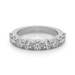 9 Stone Lab Diamond Shared Prong Band