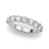 White 14K Gold 9-Stone Lab Diamond Ring