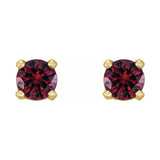 Round 4-Prong Stud Earrings