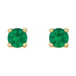 Round 4-Prong Stud Earrings