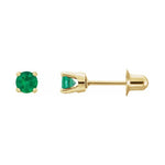 Round 4-Prong Stud Earrings