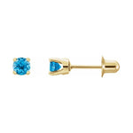 Round 4-Prong Stud Earrings
