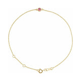 Bezel-Set Link Bracelet
