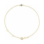 Bezel-Set Link Bracelet