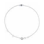 Bezel-Set Link Bracelet