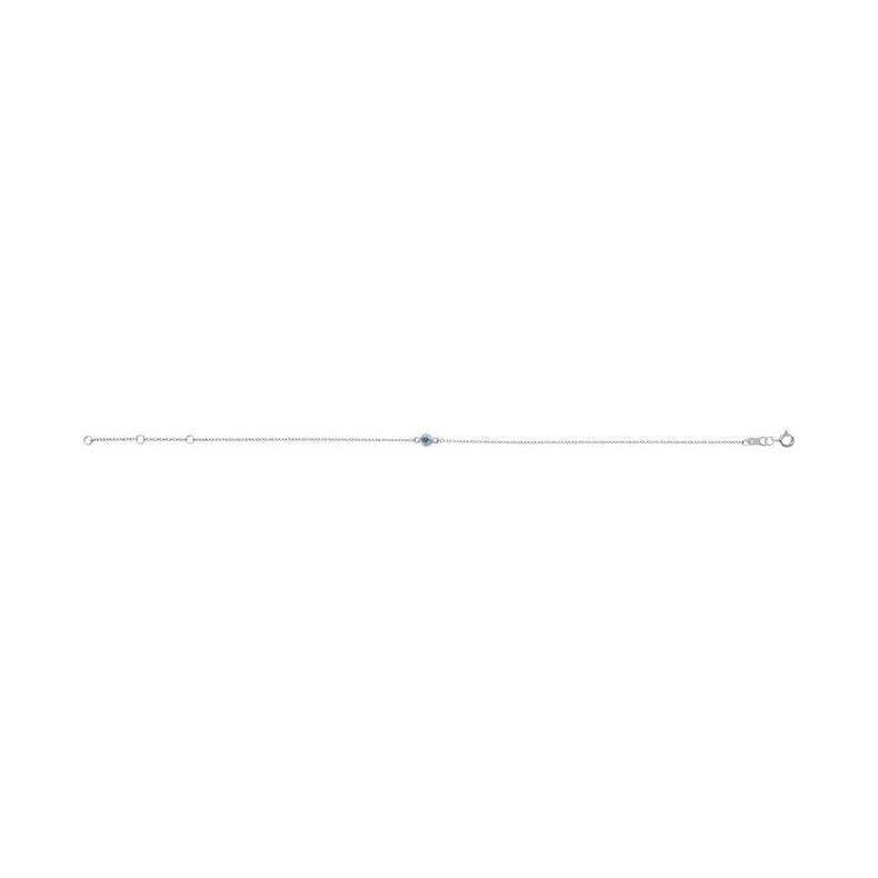 Bezel-Set Link Bracelet
