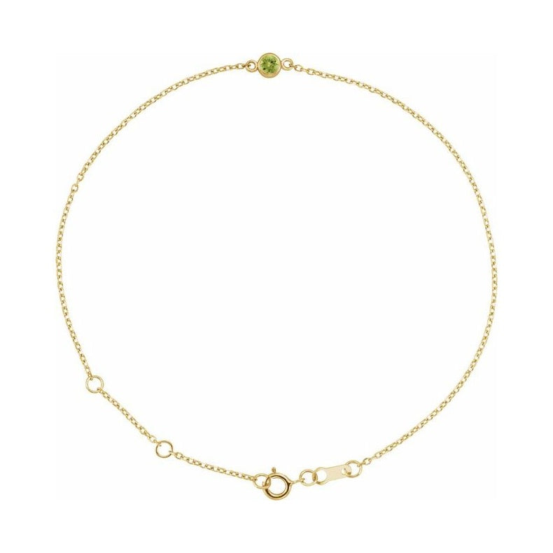 Bezel-Set Link Bracelet