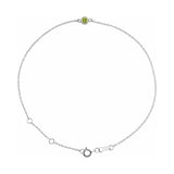 Bezel-Set Link Bracelet