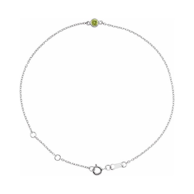 Bezel-Set Link Bracelet