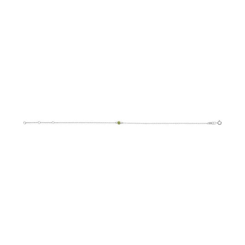 Bezel-Set Link Bracelet