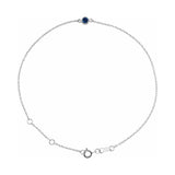 Bezel-Set Link Bracelet