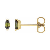 Solitaire V-Prong Stud Earrings