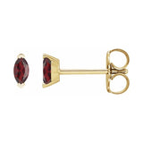 Solitaire V-Prong Stud Earrings