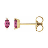 Solitaire V-Prong Stud Earrings