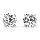 14K White Gold 0.05CT Lab Diamond Earrings