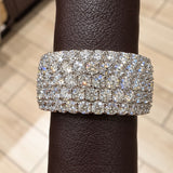 10 Kt Gold, 3.50 Carat, Wedding Band, Laboratory Created Diamond