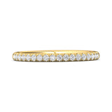 14K Gold Yellow Micropave Wedding Band from the Micropave collection - CM03WB-18_14KY_Prm_H-I_SI1