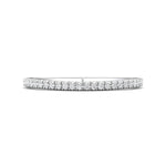 14K Gold White Micropave Wedding Band from the Micropave collection - CM09SWB_14KW_Prm_H-I_SI1