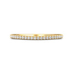 14K Gold Yellow Micropave Wedding Band from the Micropave collection - CM09SWB_14KY_Prm_H-I_SI1