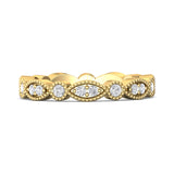 14K Gold Yellow Micropave Wedding Band from the Micropave collection - DABFM35S_14KY_Prm_H-I_SI1