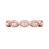 18K Gold Pink Micropave Wedding Band from the Micropave collection - DABFM44S_18KP_Prm_H-I_SI1
