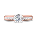 14K Gold Pink/White Channel/Shared Prong Engagement Ring from the Channel/Shared Prong collection - DERC01XS_14KPW_Rd_6.0_Prm_H-I_SI1