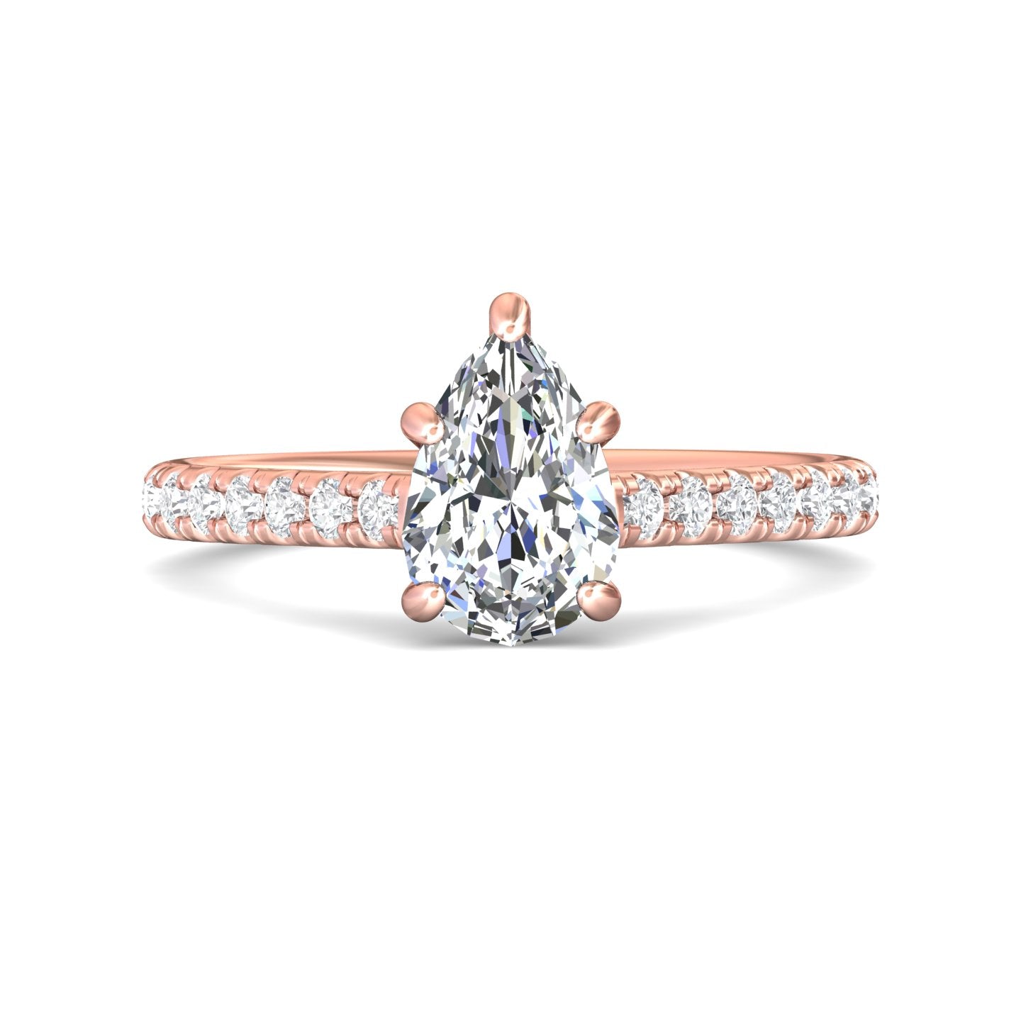 14K Gold Pink Micropave Engagement Ring from the Micropave collection - DERM18M_14KP_Ps_9X6_Prm_H-I_SI1
