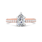 14K Gold Pink/White Micropave Engagement Ring from the Micropave collection - DERM18M_14KPW_Ps_9X6_Prm_H-I_SI1