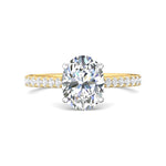 14K Gold Yellow/White Micropave Engagement Ring from the Micropave collection - DERM18M_14KYW_Ov_10X7_Prm_H-I_SI1