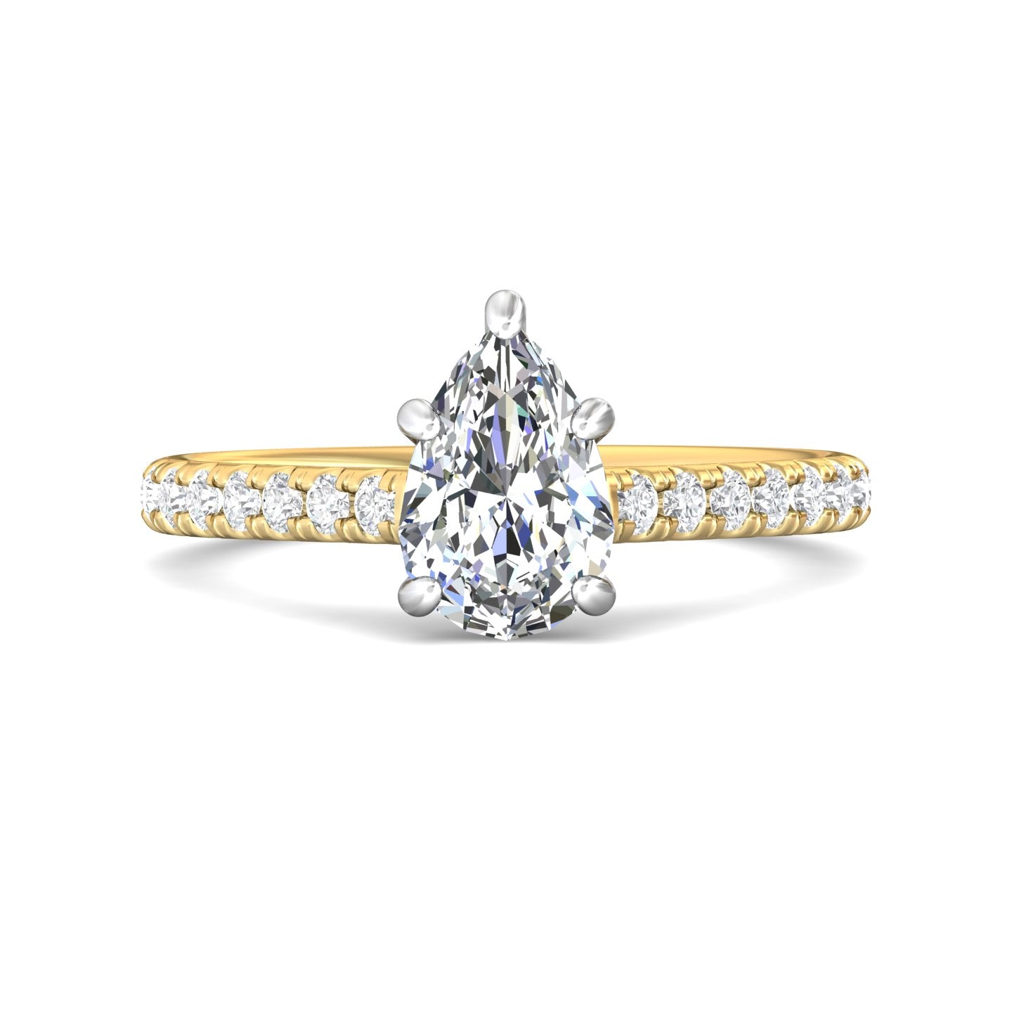 14K Gold Yellow/White Micropave Engagement Ring from the Micropave collection - DERM18M_14KYW_Ps_9X6_Prm_H-I_SI1