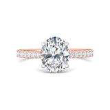 18K Gold White/Pink Micropave Engagement Ring from the Micropave collection - DERM18M_18KWP_Ov_10X7_Prm_H-I_SI1