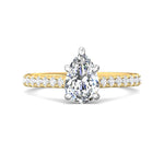 18K Gold White/Yellow Micropave Engagement Ring from the Micropave collection - DERM18M_18KWY_Ps_9X6_Prm_H-I_SI1