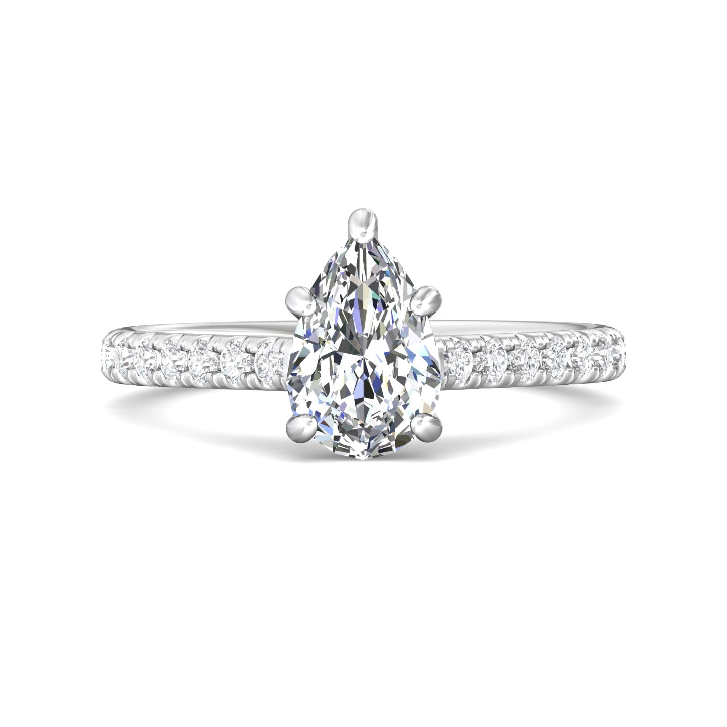 Platinum White Micropave Engagement Ring from the Micropave collection - DERM18M_PlatW_Ps_9X6_Prm_H-I_SI1